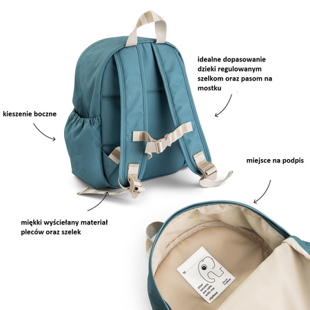 Done by Deer Plecak Dla Dziecka Tiny Farm Blue