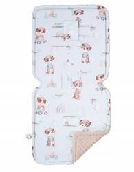 Bonjour Cherie Duża Bambusowa wkładka do wózka Rayan z Minky Bleached Sand 86x37