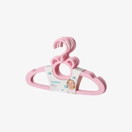 Babyhood Wieszaki Niedżwiadek 5 szt Różowe BH-724P