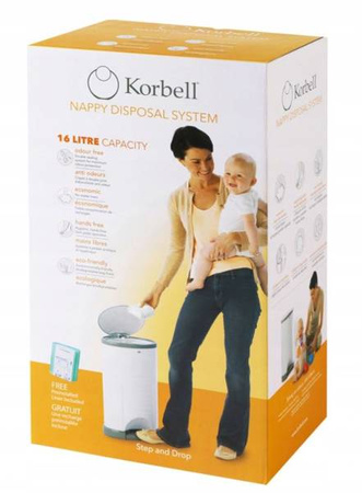 Korbell Pojemnik na Zużyte Pieluchy 9l