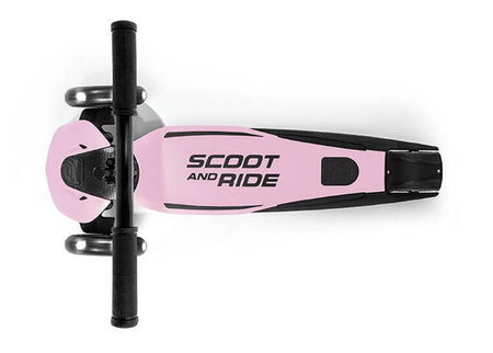 Scootandride Highwaykick 5 LED Hulajnoga Składana Ze Świecącymi Kółkami LED 5+ Rose