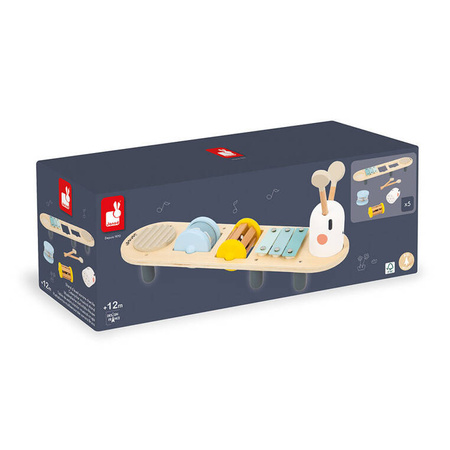 Janod Drewniany muzyczny ministolik Dżdżownica Sweet Cocoon 12 m +