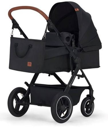 Kinderkraft B-Tour Wózek Głęboko-Spacerowy + Fotelik 0-13 kg Zestaw 3w1 Czarny