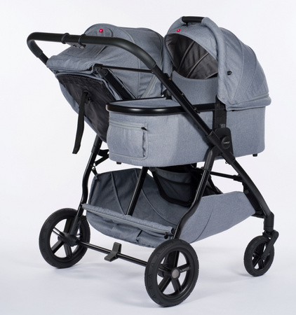 Mast M.Twin x Wózek Bliźniaczy Mast Swiss Design Koła HP Glacier Lake Stała Rączka