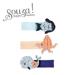 Souza! Spinki do włosów brokatowe zwierzątka morskie Rifka 3 szt.