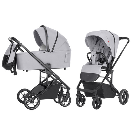 Carrello Alfa/W Wózek Głęboko-Spacerowy 2w1 Feather Grey