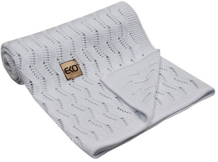 Kocyk Dzianinowy Bambusowy PLE-77 Biały