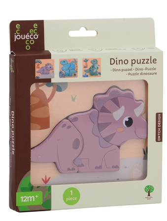 Joueco Drewniane puzzle DINO