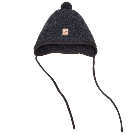 Zaffiro Czapeczka Tulip Nevada Wełniana  S (0-6m) Anthracite