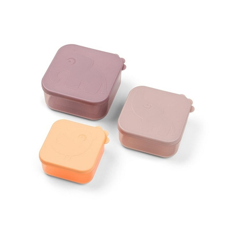 Done by Deer Zestaw Pojemników Deer Friends Powder 3szt