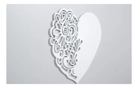 Klupś Nel Łóżeczko Serce 120x60