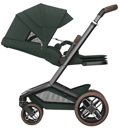 Maxi-Cosi Fame + Carrycot Wózek Głęboko-Spacerowy 2w1 Twillic Green
