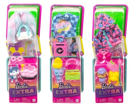 Barbie. HDJ38 Extra. Zwierzątko + ubranko