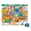 Janod Puzzle w Walizce 36 elementów 4+ Plac Budowy