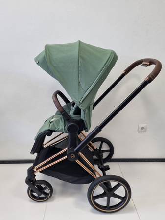 [OUTLET] Cybex Priam 4.0 Wózek Głęboko-Spacerowy Rama Rose Gold Leaf Green 