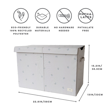 3 Sprouts Recycled Pudełko Zamykane Blueberry Taupe