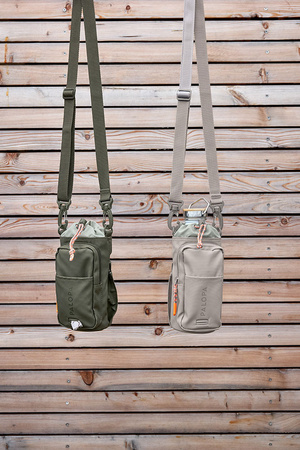 PALOPA Torebka saszetka na butelkę i smakołyki 2w1 Boudi taupe