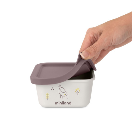 Miniland Pojemniki Na Żywność Hermetyczne ECO-friendly 2x400 ml - Pisklę