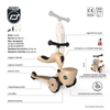 Scootandride Highwaykick 1 Lifestyle 2w1 Jeżdzik i Hulajnoga Trójkołowa z Zamykanym Schowkiem 1-5 lat Leopard