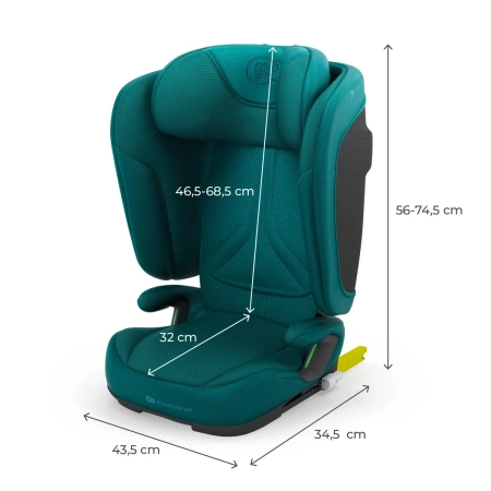 Kinderkraft Unity 2 Fotelik Samochodowy 15-50 kg Zielony