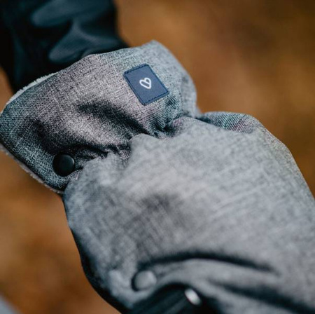 Zaffiro Mufki Do Wózka Dwuczęściowe Wełna Beżowy Ciemny