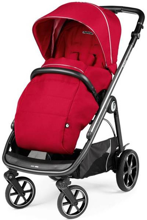 PegPerego Veloce Wózek Głęboko-Spacerowy Red Shine