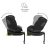 Kinderkraft Zestaw 3w1 Endura Safe Modular System Fotelik Samochodowy 0-36 kg Black