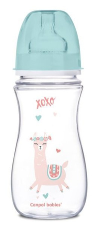 Canpol Babies EasyStart Exotic Animals Butelka Szerokootworowa Antykolkowa 300ml 35/222_gre Zielony
