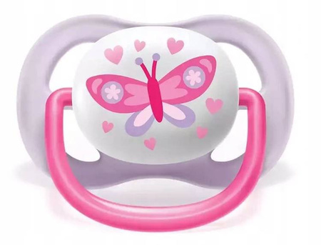  Avent Smoczek Uspokajający Ultra Air Girl 0-6M 080/02