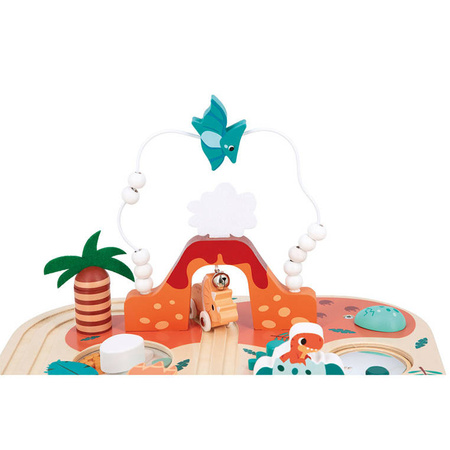 Janod USZKODZONE OPAKOWANIE Wielofunkcyjny stolik edukacyjny Dinozaury 12 m+