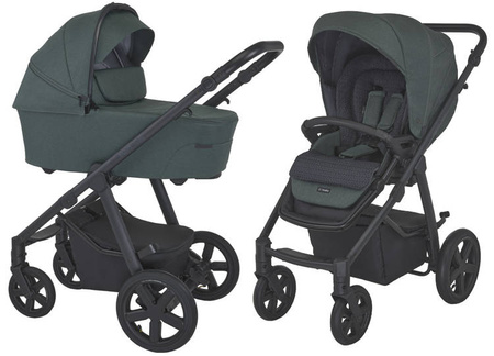 Espiro Husky 2023 Wózek Głęboko-Spacerowy 04 Green Aurora