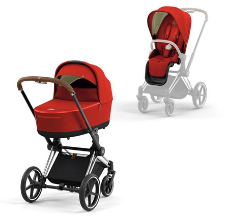 [OUTLET] Cybex Priam 4.0 Wózek Spacerowy Autumn Gold - stelaż Chrome