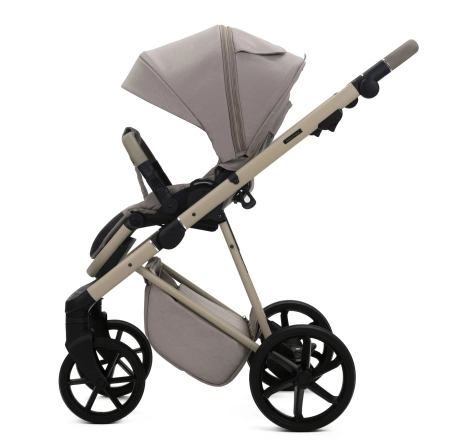 Adamex QUANTUM NATURA Wózek Głęboko-Spacerowy QN-4 Cappuccino