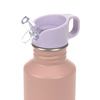 Lassig Bidon ze stali nierdzewnej z ustnikiem i uchwytem 500 ml Pattern Party Rose/lilac