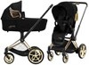 Cybex e-Priam 4.0 Wózek Głęboko-Spacerowy Rama + Tapicerka + Gondola 2w1 Black Wings by Jeremy Scott