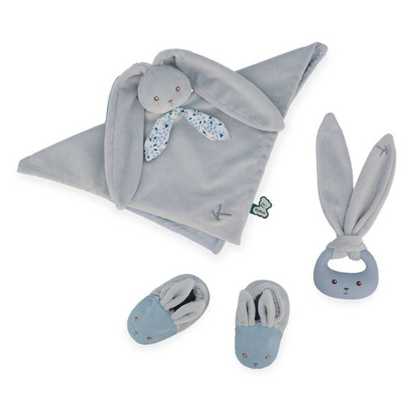Kaloo Zestaw Prezentowy 3w1 Królik Niebieski Kolekcja Lapinoo
