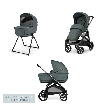 Inglesina Aptica System Duo Wózek Głęboko-Spacerowy Emerald Green + Akcesoria