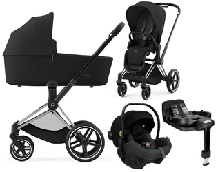 Cybex Priam 4.0 Wózek Głęboko-Spacerowy + Avionaut Pixel Pro 2.0 C Fotelik Samochodowy + IQ Orbit Obrotowa Baza