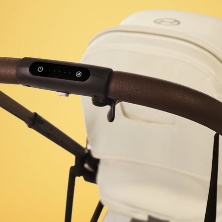 Cybex E-Gazelle S Wspomagany Wózek Głęboko-Spacerowy Rok Po Roku Seashell Beige