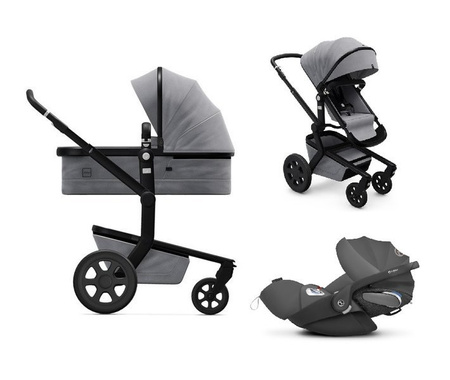 Joolz Day3 Wózek Głęboko Spacerowy + Cybex Cloud Z i-Size Fotelik Samochodowy 0-13 kg Superior Grey