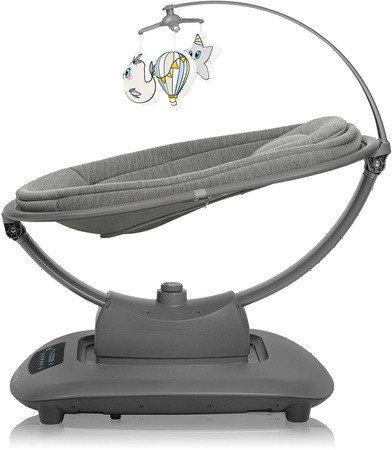 Lionelo Blossom elektryczny bujaczek dziecięcy Grey Concrete