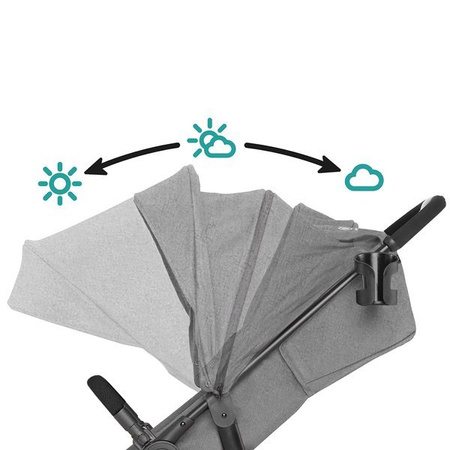 Kinderkraft Grande City Wózek Spacerowy  Grey