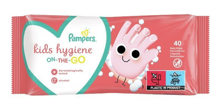 Pampers On The Go Chusteczki Nawilżane 15x40 szt