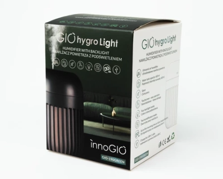 InnoGIO GioHygro Light Nawilżacz Powietrza z Lampką Zielony