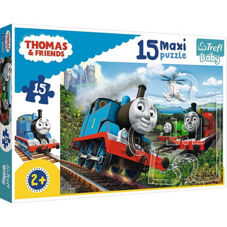 Puzzle MAXI 15 PĘDZĄCE LOKOMOTYWY