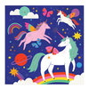 Mudpuppy Puzzle podłogowe z unikalnymi kształtami Magiczne jednorożce 25 elementów 3+