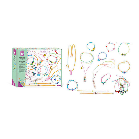 Janod Zestaw kreatywny do tworzenia biżuterii z kamieniami przynoszącymi szczęście 8+