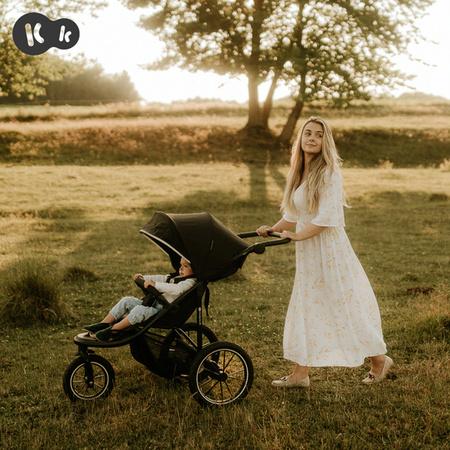 Kinderkraft Helsi Wózek Biegowy Trójkołowy Dust Grey