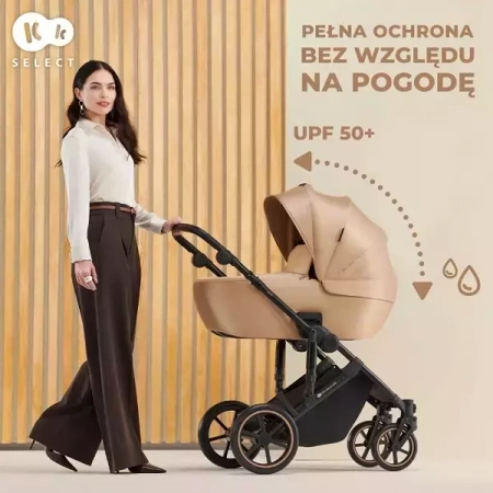 Kinderkraft Prime 2 Wózek Głęboko-Spacerowy Zestaw 2w1 Shadow Grey