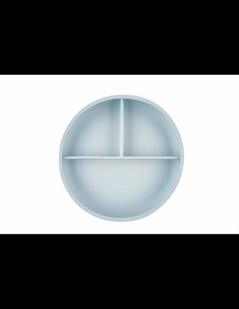 BinW Talerz Silikonowy z Podziałką Grey